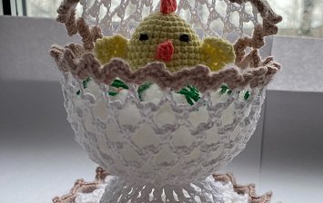 Ажурное яйцо с цыплёнком