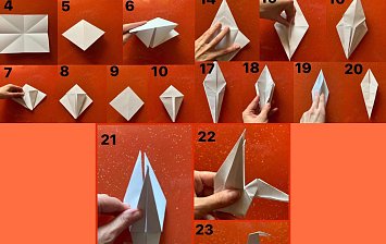 Мастер - класс оригами «Журавль мира»