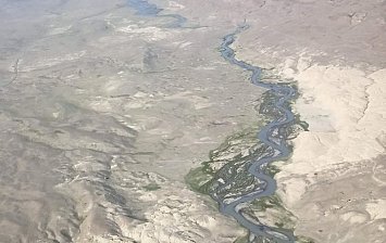 Река Чаганка с высоты птичьего полёта